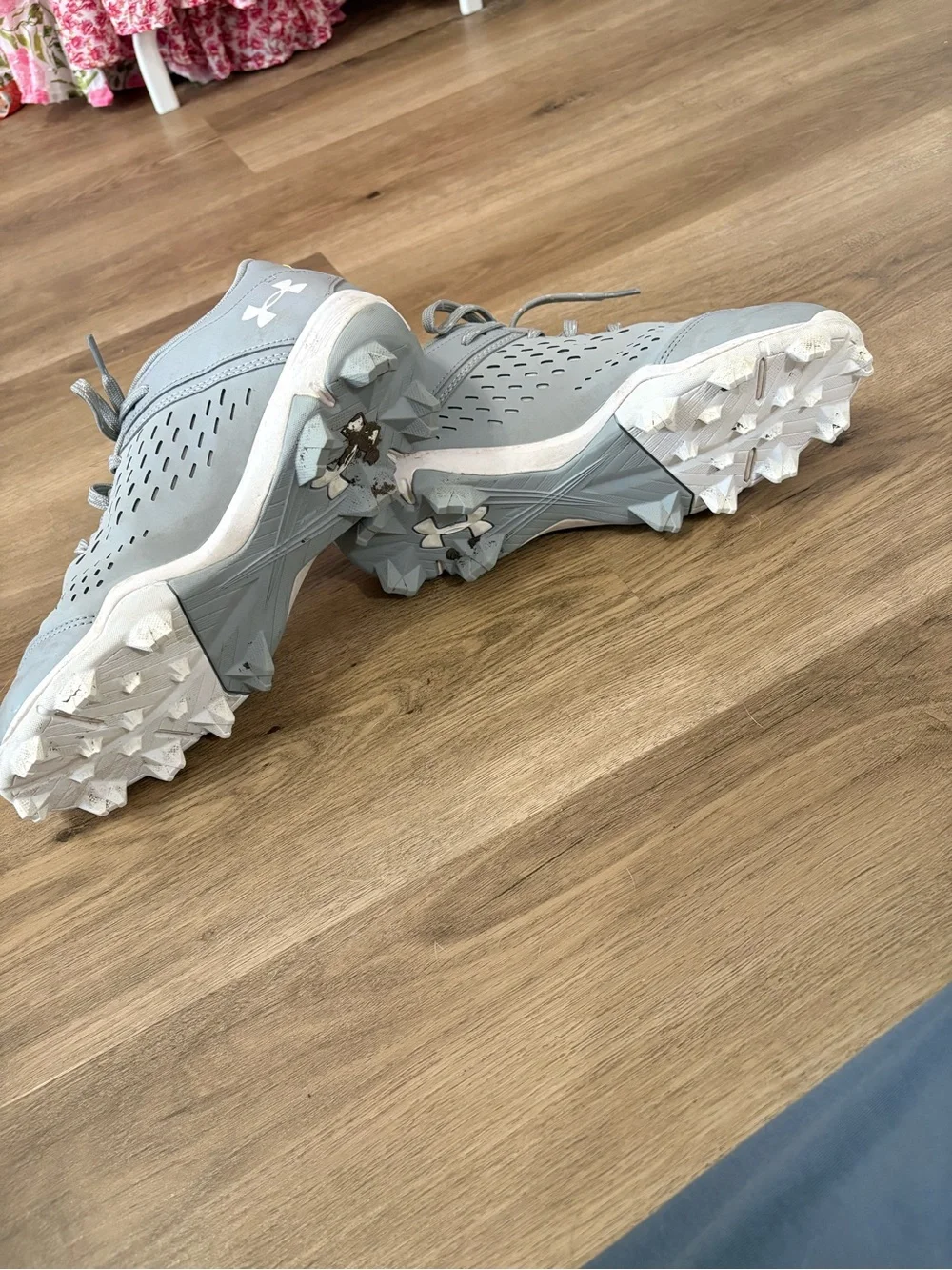 grey under armour cleats